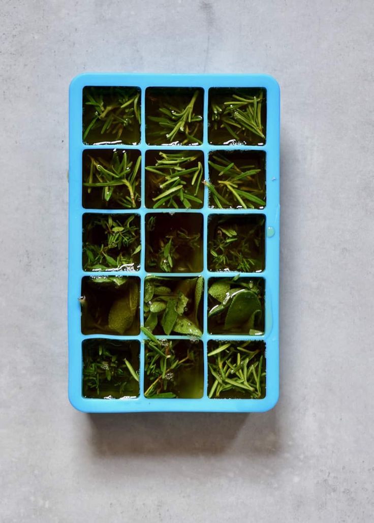 Aceite de Oliva Congelado: Almacenamiento Prolongado de Hierbas